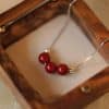 Cinnabar S925 Sterling Silver Necklace Female Niche