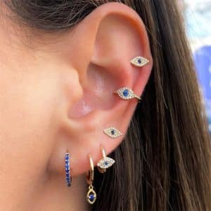Molan Zirconia Stud Earrings Set