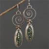 Women's Fashion Hollowed-out Spiral Drop Earrings