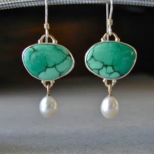 Women's Vintage Faux Pearl Drop Earrings