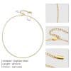 Trendy Box Simple All-matching Necklace Lock