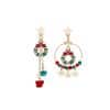 Creative Christmas Elk Star Pendant Set Jewelry Earrings