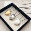 Irregular Brushed Pendant Necklace Simple Fashion Frosted Geometric