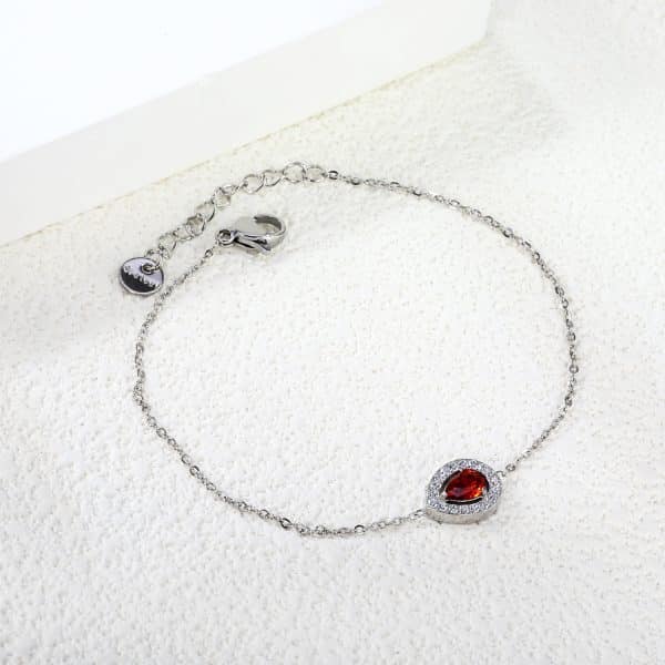 European And American Fashion Round Drop-shaped Stainless Steel Bracelet For Women