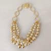 Women's Pearl Necklace High-end Temperament Sweater Chain Magnetic Snap Clavicle Chain