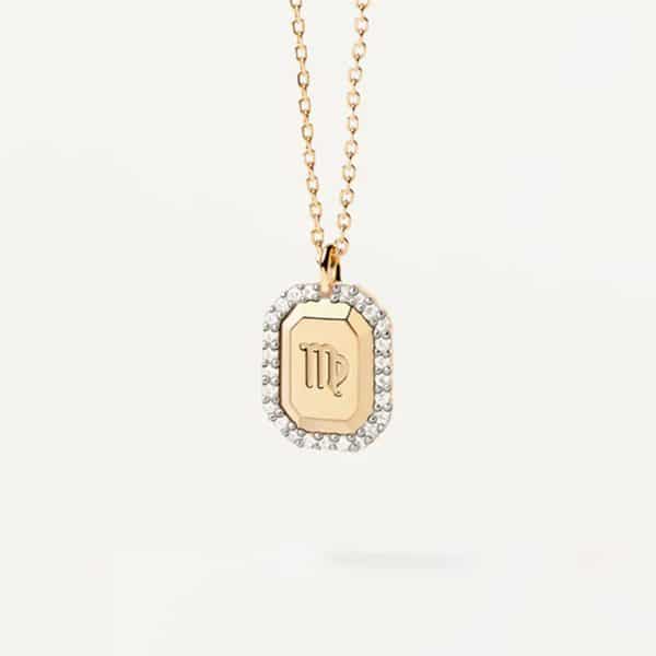 S925 Sterling Silver Twelve Constellation White Zircon Ladies' Pendant Necklace