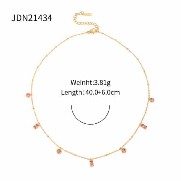 European And American Style Fashion Square Women's Necklace