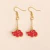 Cosplay Red Cloud Pendant Drop Earrings