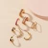 French Retro Niche Design High-end Set Ear Clip Earrings