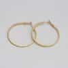 Women's Fashion Circle Alloy Matte Gold Earrings