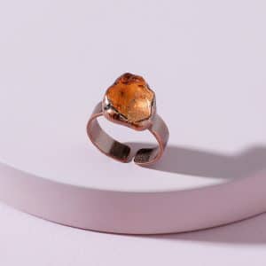 Cross-border Source Of Jewelry Copper-clad Stone Vintage Ring