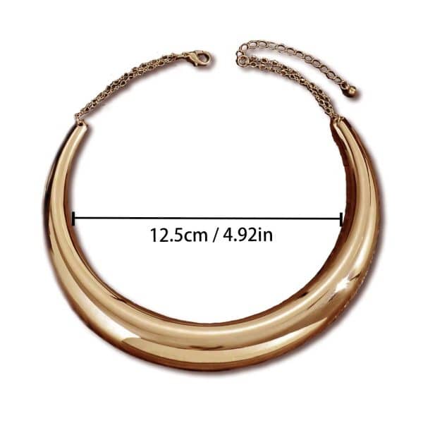 Exaggerated Personalized Geometric Wave Design Collar High-grade Versatile Necklace