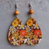 Vintage Ethnic Boho Drop Earrings Floral