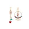 Creative Christmas Elk Star Pendant Set Jewelry Earrings