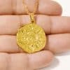 Amazon Personalized Carved Coin Pendant Beautiful Bohemian Necklace Romantic