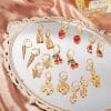 Fashion Fruit Earring Set 9 Piece Set