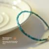 Women's Natural Blue Apatite Crystal Bracelet