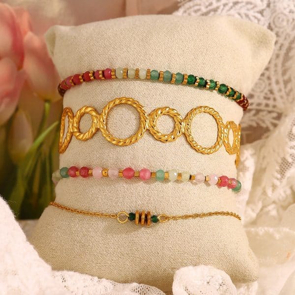 European And American New Thread Ring Stitching Open-ended Bracelet