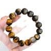Women's Tigereye Silver Stone Double Bracelet