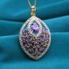 Creative Design Color Zircon Pendant Necklace