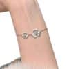 Gold-feeling Gold Ancient Brushed Clover Bracelet For Women Mild Luxury Retro