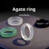 Agate Ring Natural Brazil Handheld Flexible Ring Jade
