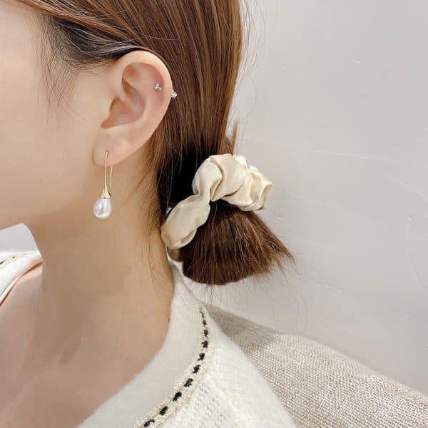 Creative All-match Pearl Eardrops Water Drop Earrings