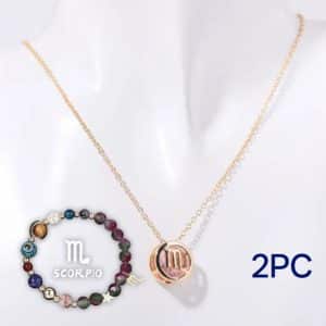 Natural Stone Beaded Necklace Set