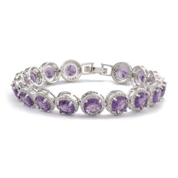 Fashion Gold-plated Inlaid Zircon Hollow Round Bracelet