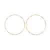 Wispy Simple Big Circle Geometric Stud Earrings Rhombus