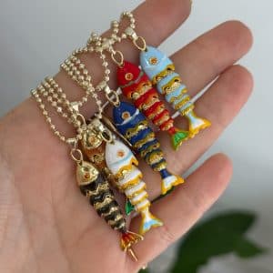 Necklace Female Fishtail Colorful Light Luxury Temperament All-match