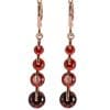 18K gold-plated diamond drop earrings