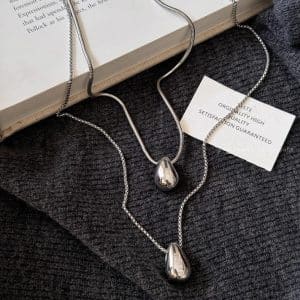 Light Luxury High-grade Accessories Minimalist Water Drop Pendant Necklace For Women