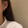 S925 Silver Needle Moon Week Small Earring Set Combination