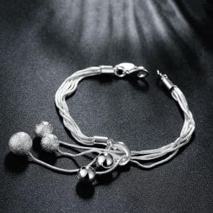 Fashion Jewelry Small O Hanging Sand Light Bead Bracelet