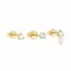 925 Sterling Silver Butterfly Star Devil's Eye Set With Diamond Earrings