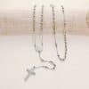 Stainless Steel Cross Pendant Necklace Sweater Chain Necklace