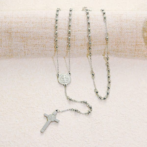 Stainless Steel Cross Pendant Necklace Sweater Chain Necklace