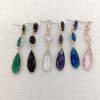 Drop-shaped Crystal Glass Jewelry Long Earrings