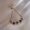 Zircon Micro Inlaid Bracelet Light Luxury Retro Temperament