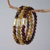 Tigereye Small Fish Pendant Handmade Beaded Bracelet