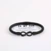 Bracelet 8 Words Infinite Symbol Stainless Steel
