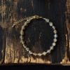 14K Gilded Natural Crystal Blue Moonstone Bracelet For Women