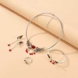 Angel Wings Four Piece Jewelry Set Fashion Luxury