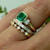 Fashion Alloy Inlaid Zircon Grandmother Green Treasure Ring