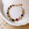 Zircon Micro Inlaid Bracelet Light Luxury Retro Temperament