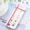 Christmas Earring Set Christmas Snowflake Old Man Bell Ornament