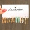 Acrylic C Type Earring Chain Earring Set