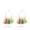 Big Round Drop Dangle Earrings