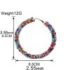 Wild Raw Stone Hoop Earrings